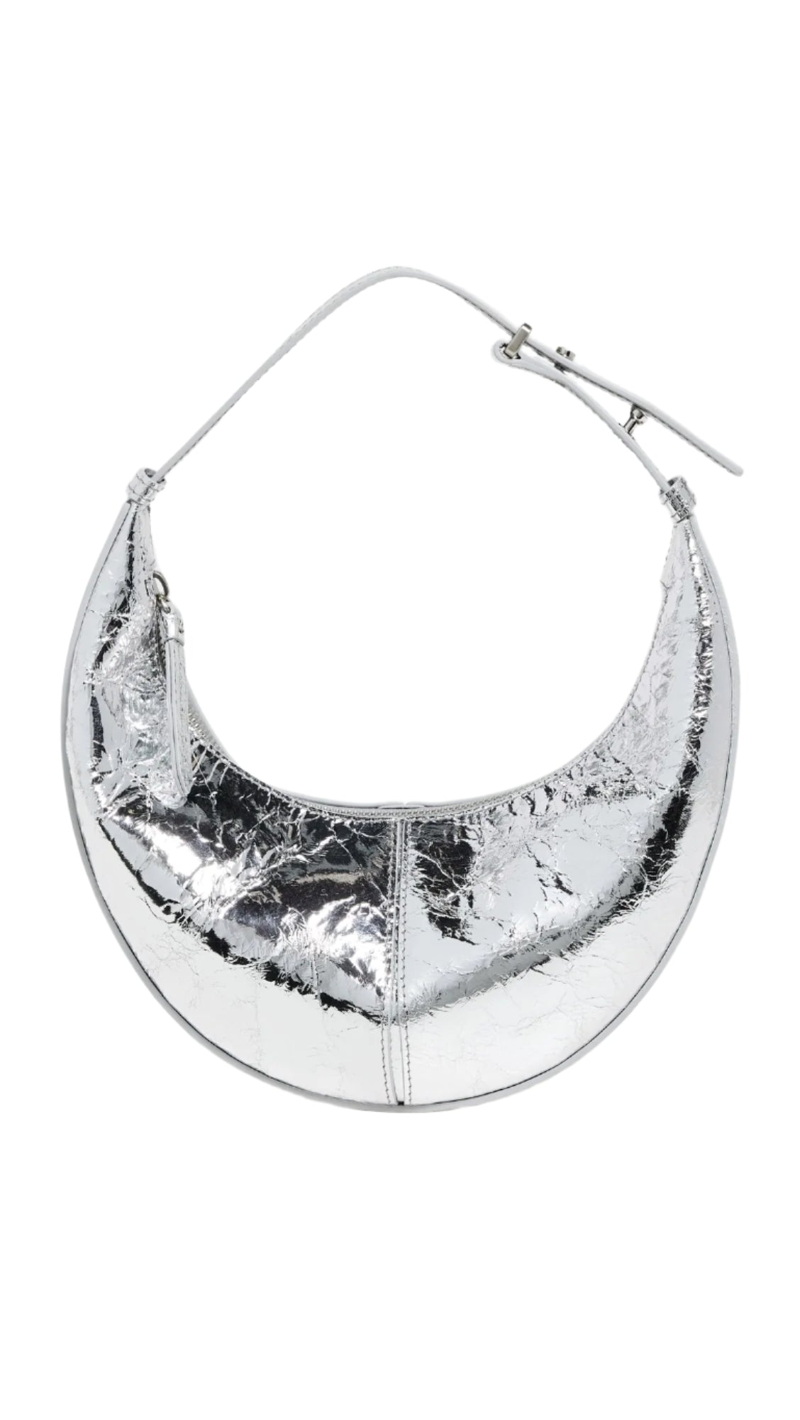 MINI SLIDE BAG IN CRINKLE METALLIC