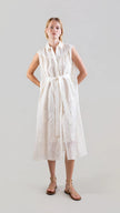 ETHEREAL BOTANICAL TENCEL SHIRT INSPIRED DRESS