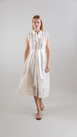 ETHEREAL BOTANICAL TENCEL SHIRT INSPIRED DRESS