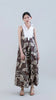 RETRO BLOOMLEAF SLEEVELESS YOKE LONG DRESS