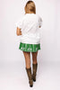 WHITE JEWELED FOOTBALL TEE