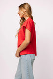 RED JEWELED FOOTBALL TEE