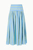 PROCIDA LINEN SKIRT SEAPORT STRIPE