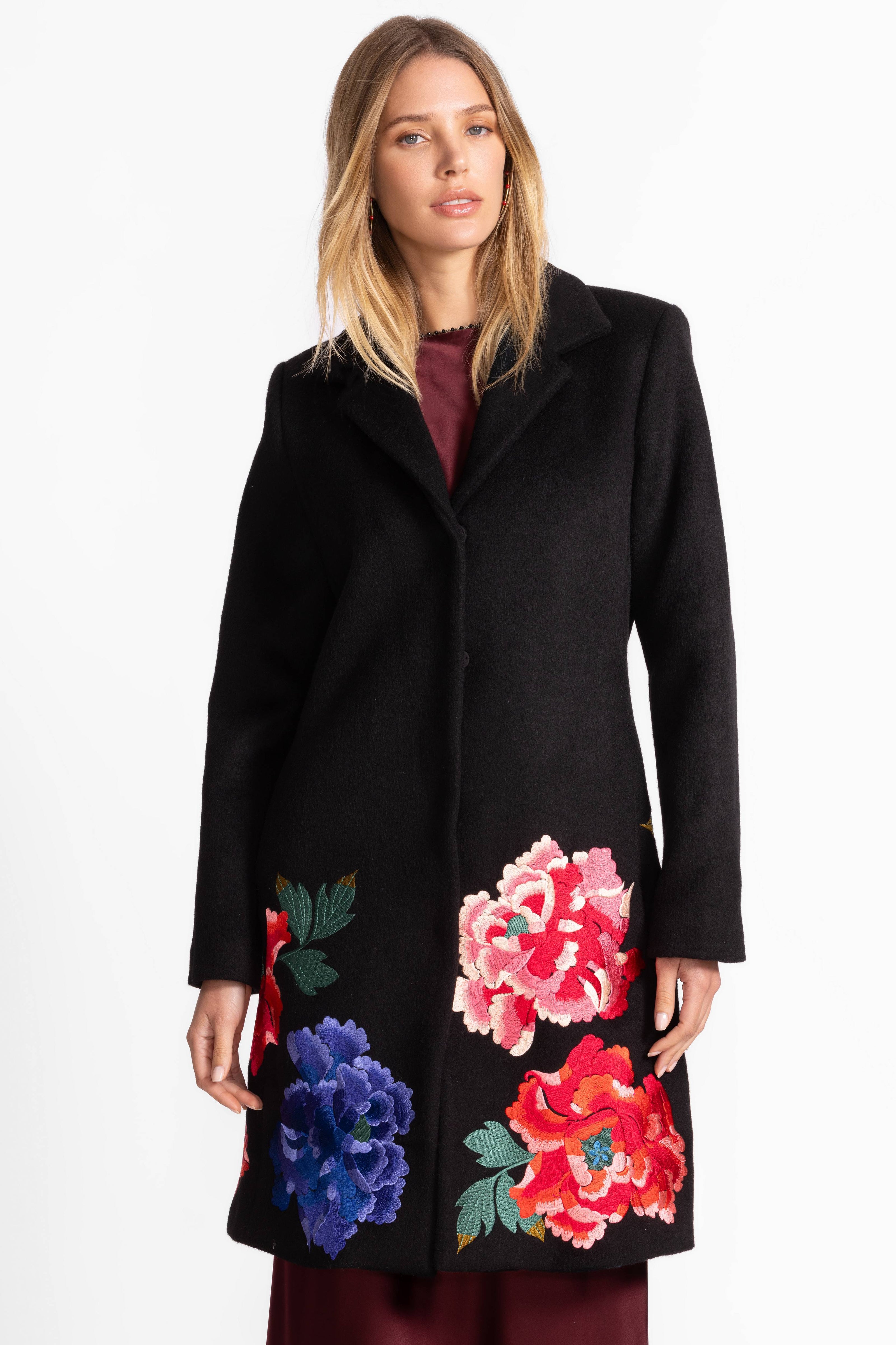 SONDRA EMBROIDERED COAT