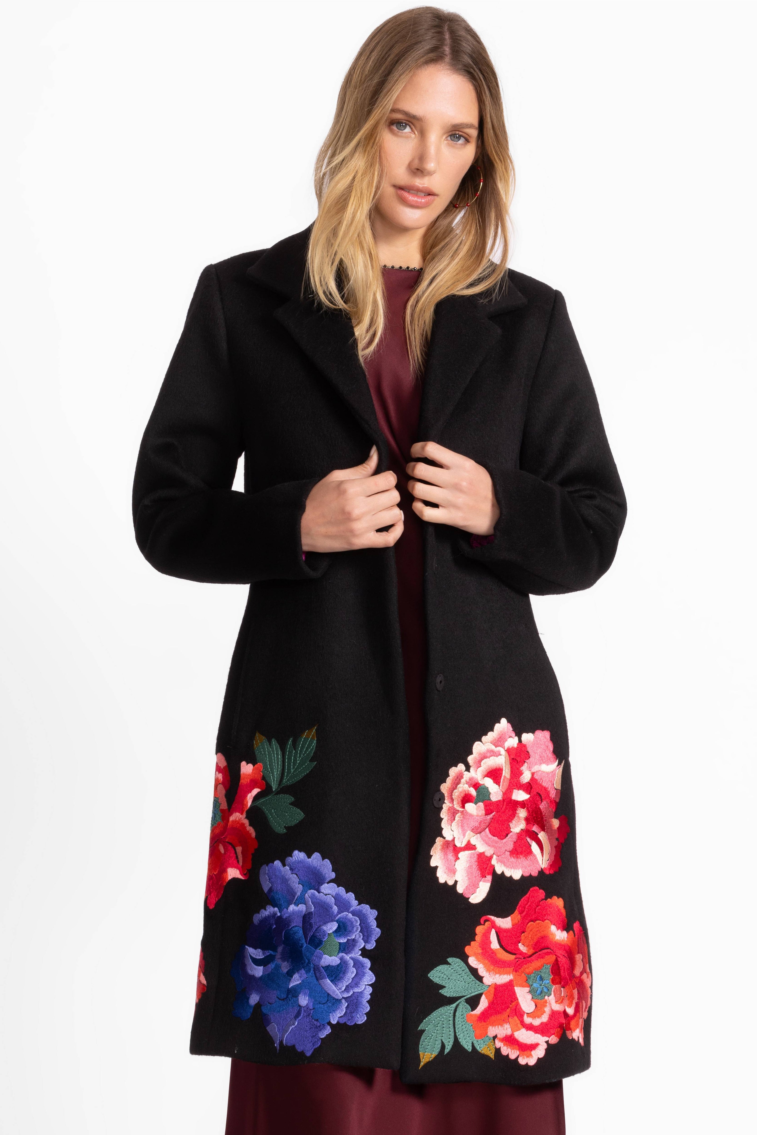 SONDRA EMBROIDERED COAT