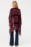 BURNOUT VELVET SHAWL IN DOMITILA