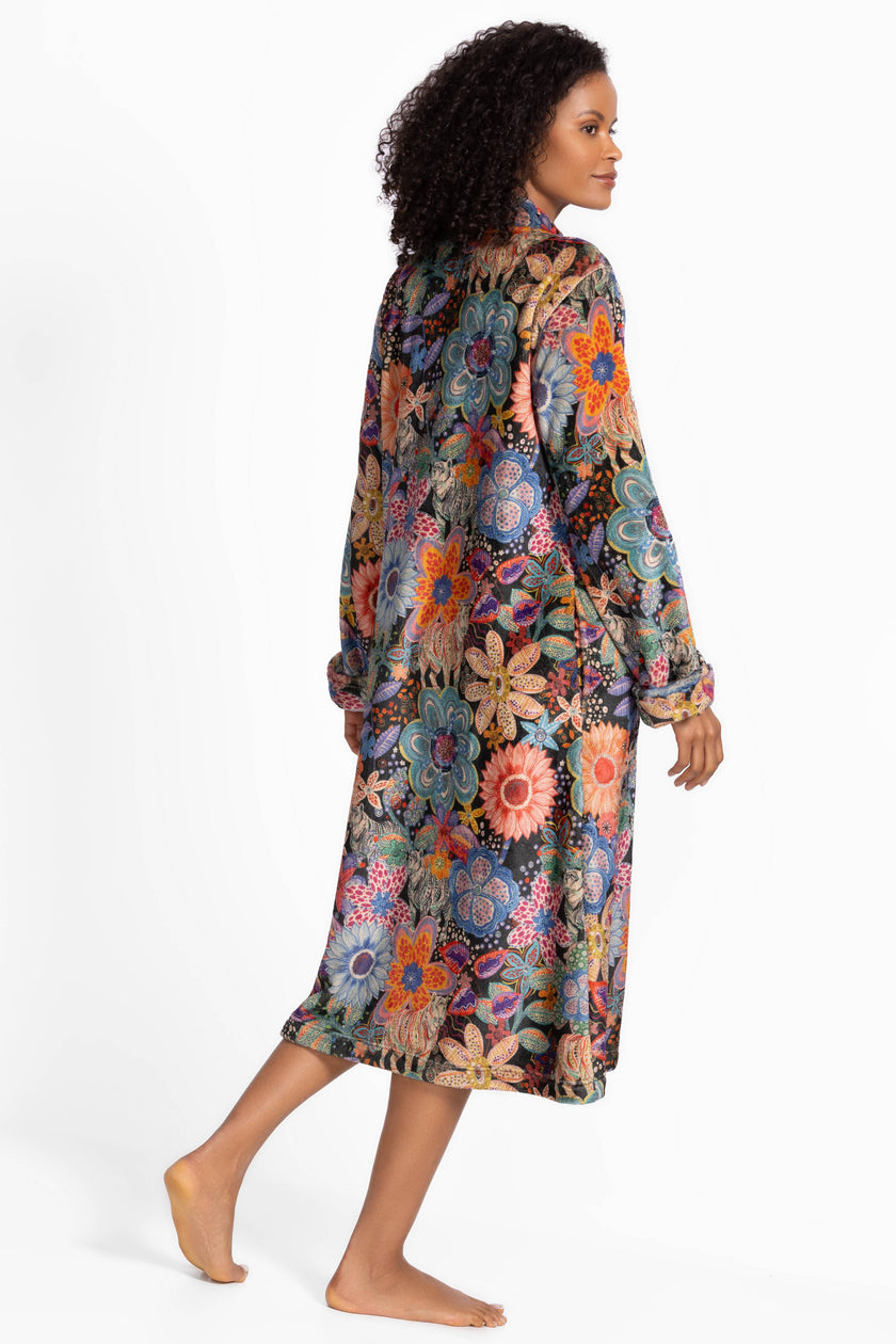 ZIP UP ROBE IN CAETANA