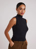 RIB MOCK NECK TOP