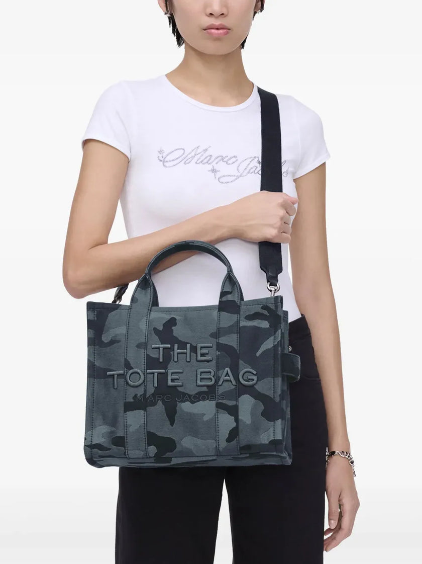 THE CAMO JACQUARD MEDIUM TOTE BAG