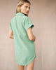 ROLL SLEEVE POCKET SHIRT DRESS
