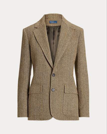 SINGLE BREASTED HERRINGBONE BLAZER
