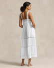 TIERED COTTON VOILE SLEEP DRESS