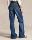 STRETCH COTTON WIDE LEG JEAN