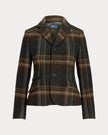 PLAID WOOL BLAZER