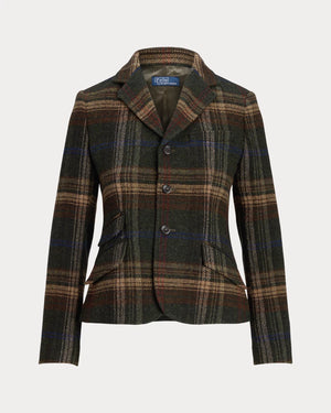 PLAID WOOL BLAZER