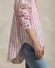 OVERSIZED FIT STRIPED LINEN SHIRT
