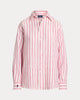 OVERSIZED FIT STRIPED LINEN SHIRT