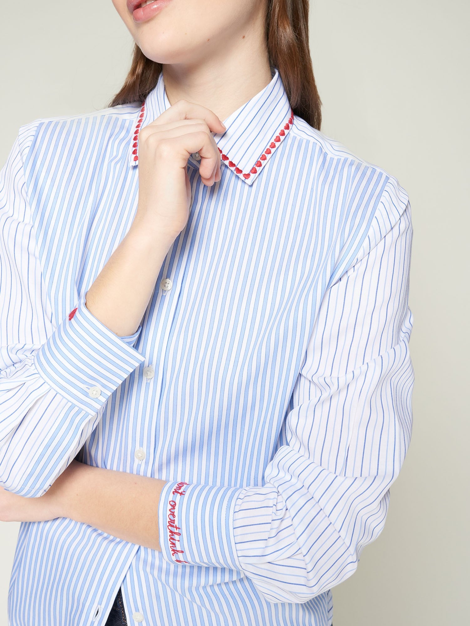 ISA HEART TRIM SHIRT