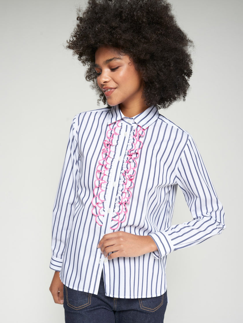 LIONETTA RUFFLE FRONT SHIRT