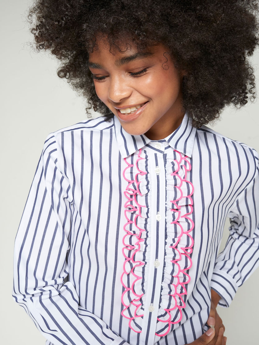 LIONETTA RUFFLE FRONT SHIRT