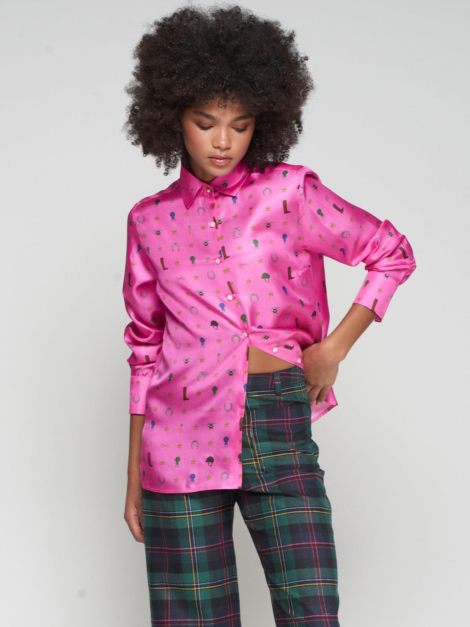 EQUESTRIAN PRINT MARIELA SHIRT