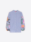 UMA FLORAL EMBORIDERY SLEEVE BLOUSE