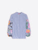 UMA FLORAL EMBORIDERY SLEEVE BLOUSE
