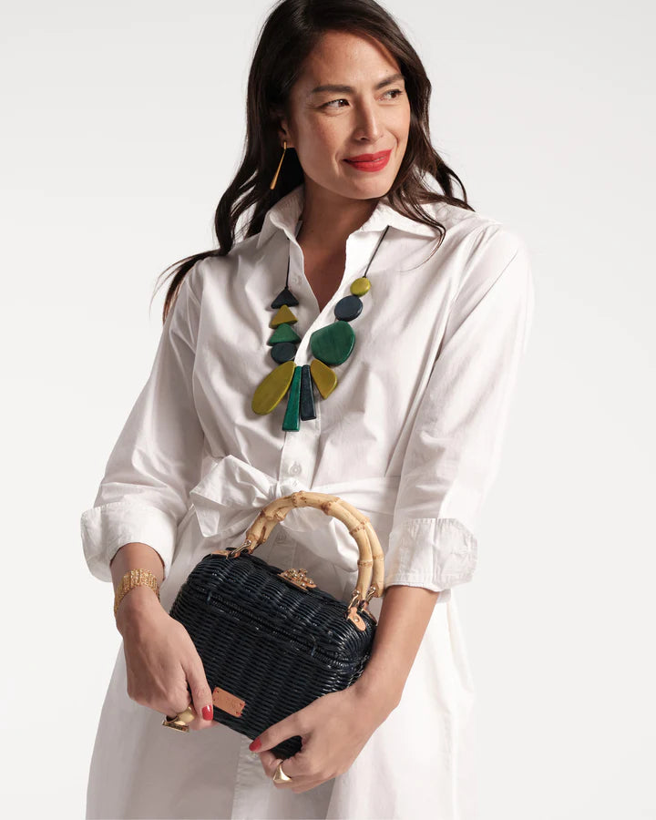 HANNAH LUNCHBOX WICKER WITH BAMBOO HANDLE