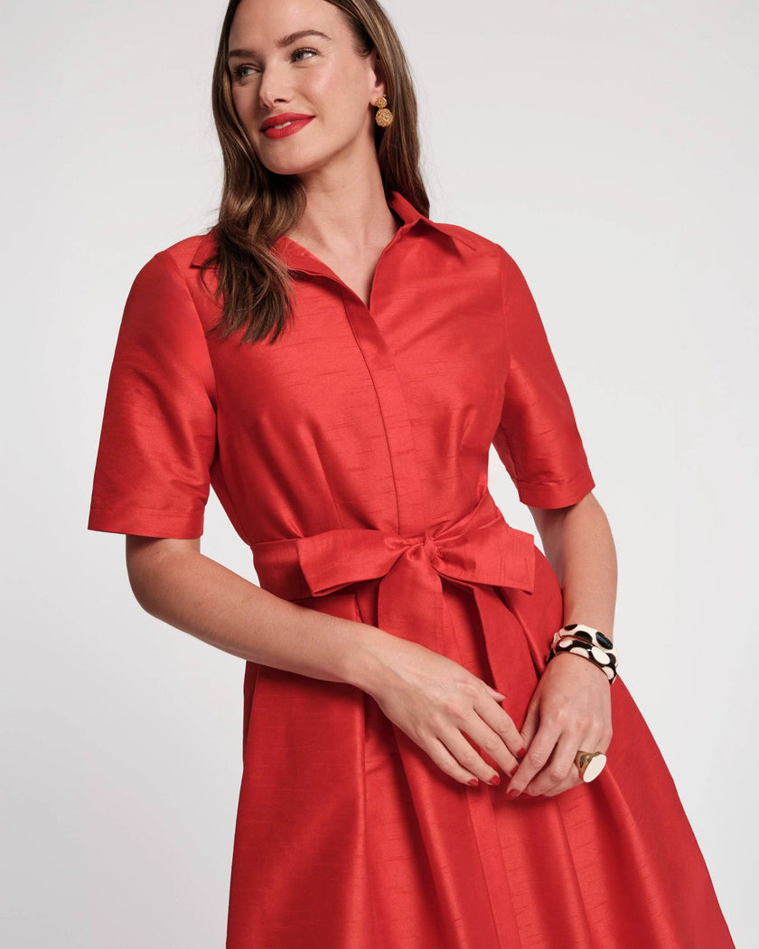 BELLA MAXI DRESS DUPIONI