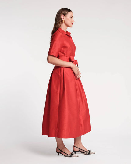 BELLA MAXI DRESS DUPIONI