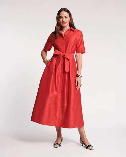 BELLA MAXI DRESS DUPIONI