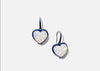 SMALL HEART DROP EARRINGS RAINBOW MOONSTONE