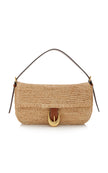 HARLOW RAFFIA SHOULDER BAG