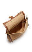 HARLOW RAFFIA SHOULDER BAG