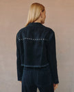 STUDDED JACKET MOON WASH SHADOW