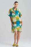 SUNSET CRINKLE DOLMAN SHIRTDRESS