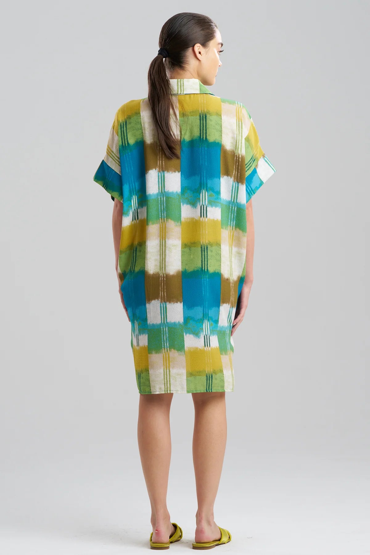 SUNSET CRINKLE DOLMAN SHIRTDRESS