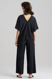 TERRA FOIL CRINKLE CAFTAN SHIRT