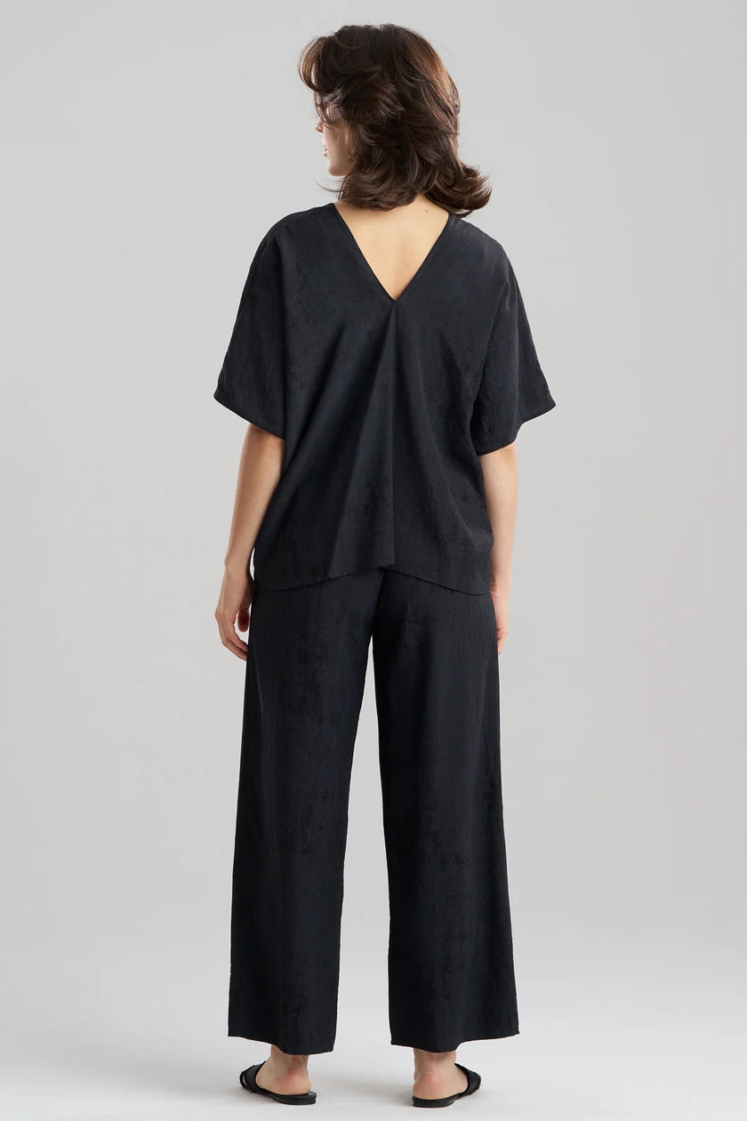 TERRA FOIL CRINKLE CAFTAN SHIRT