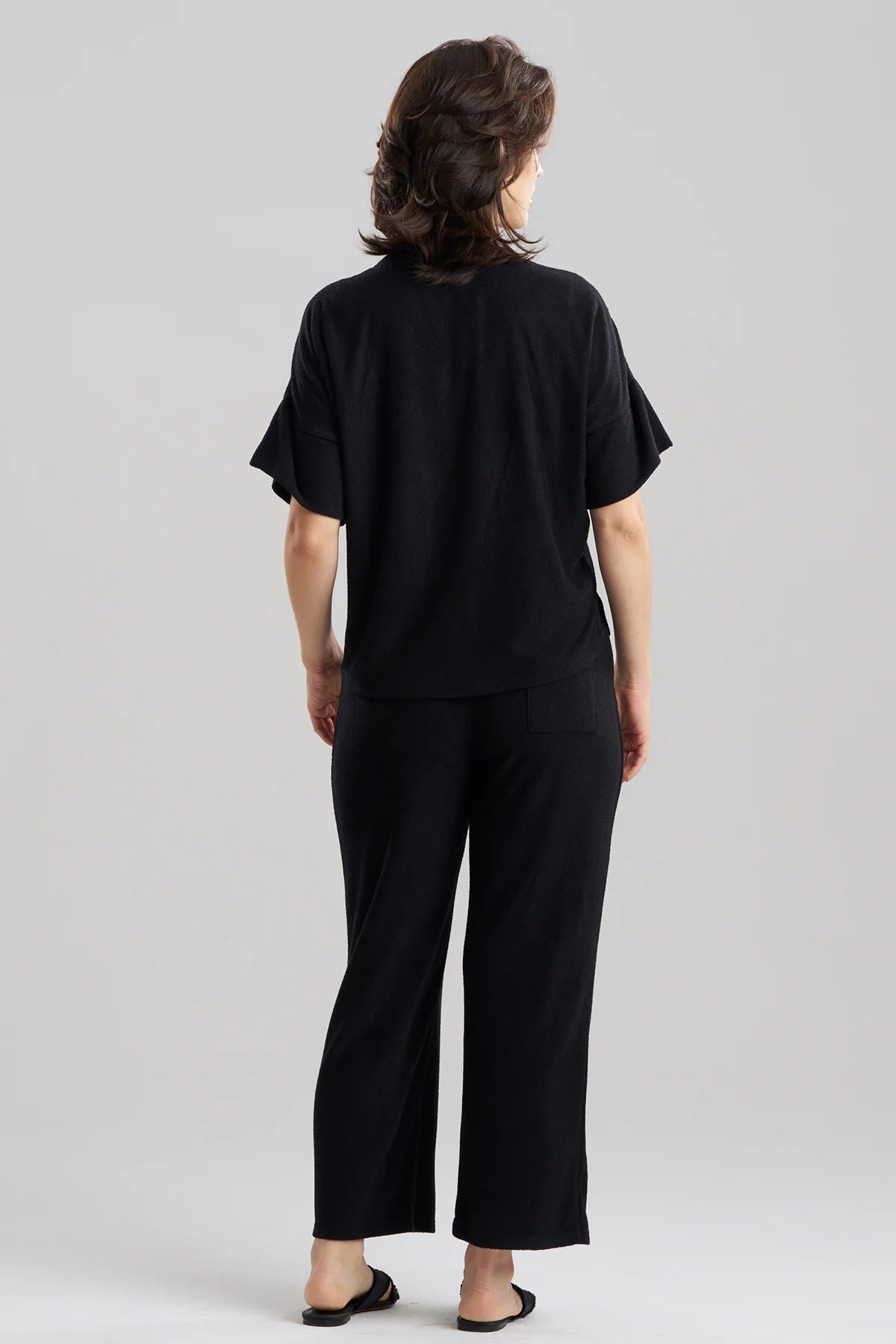 TERRY LOUNGE TOP AND PANT SET