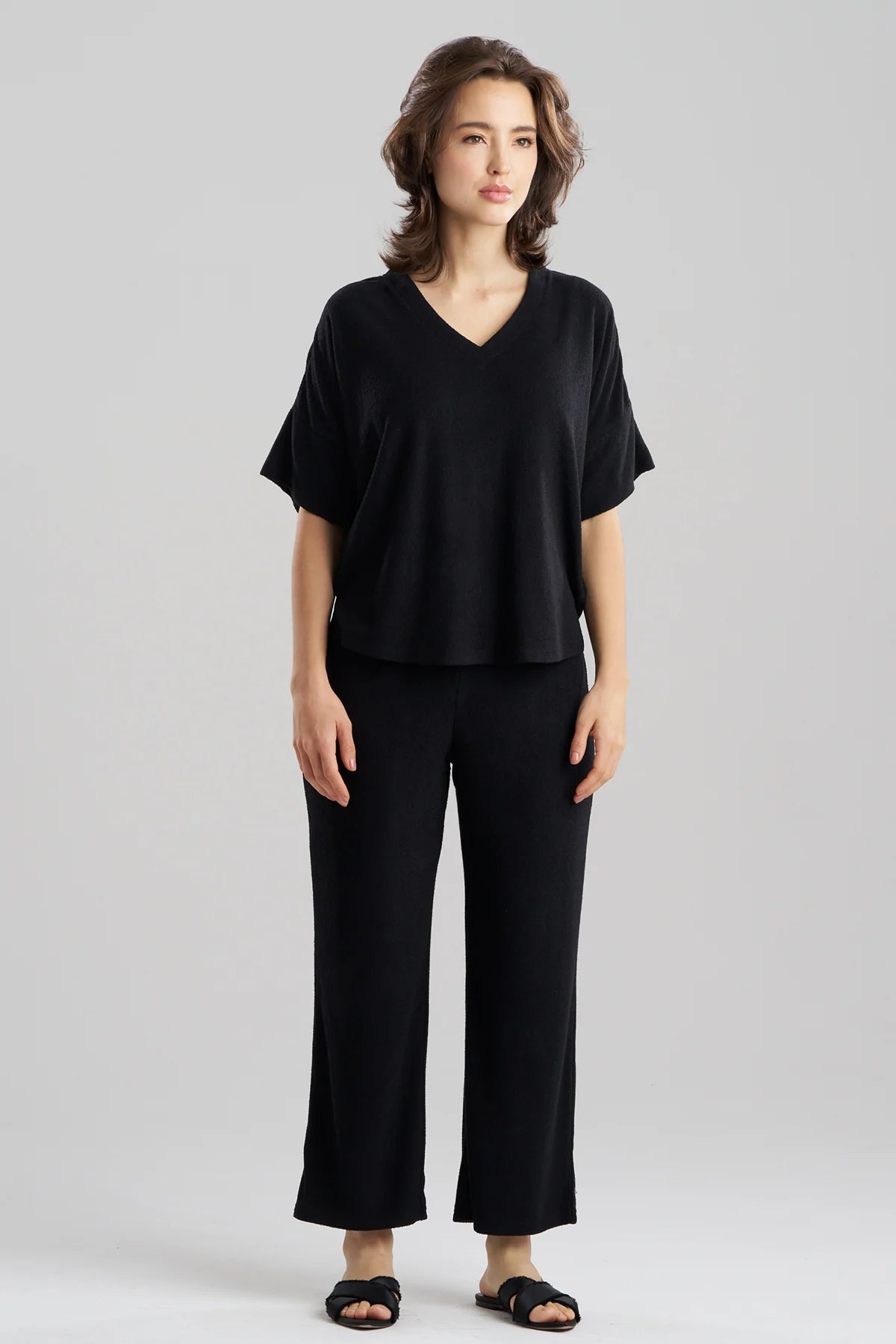 TERRY LOUNGE TOP AND PANT SET
