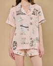 TEXAS TOILE PAJAMA SHORTS SET
