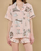 TEXAS TOILE PAJAMA SHORTS SET