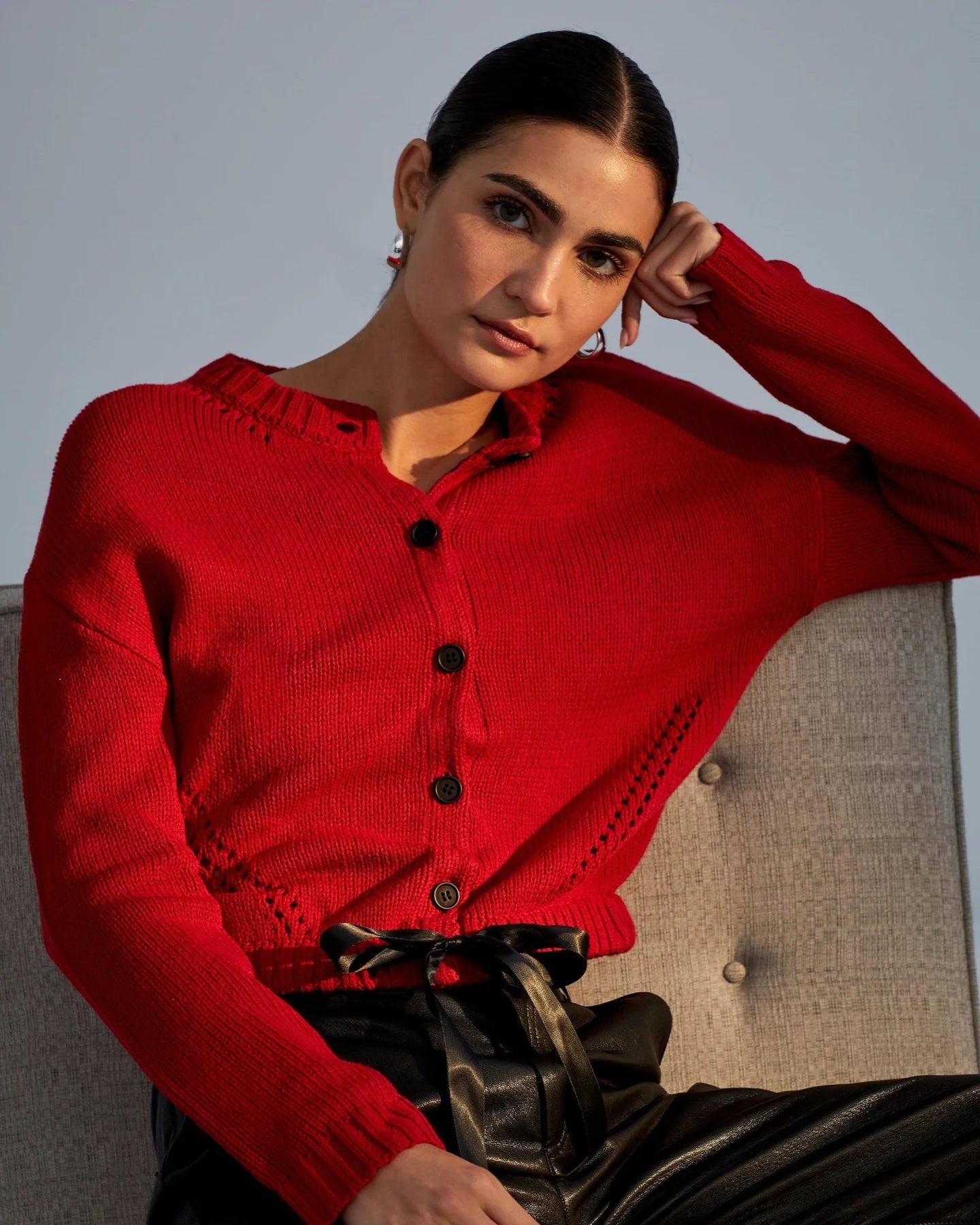 TIE WAIST CARDIGAN