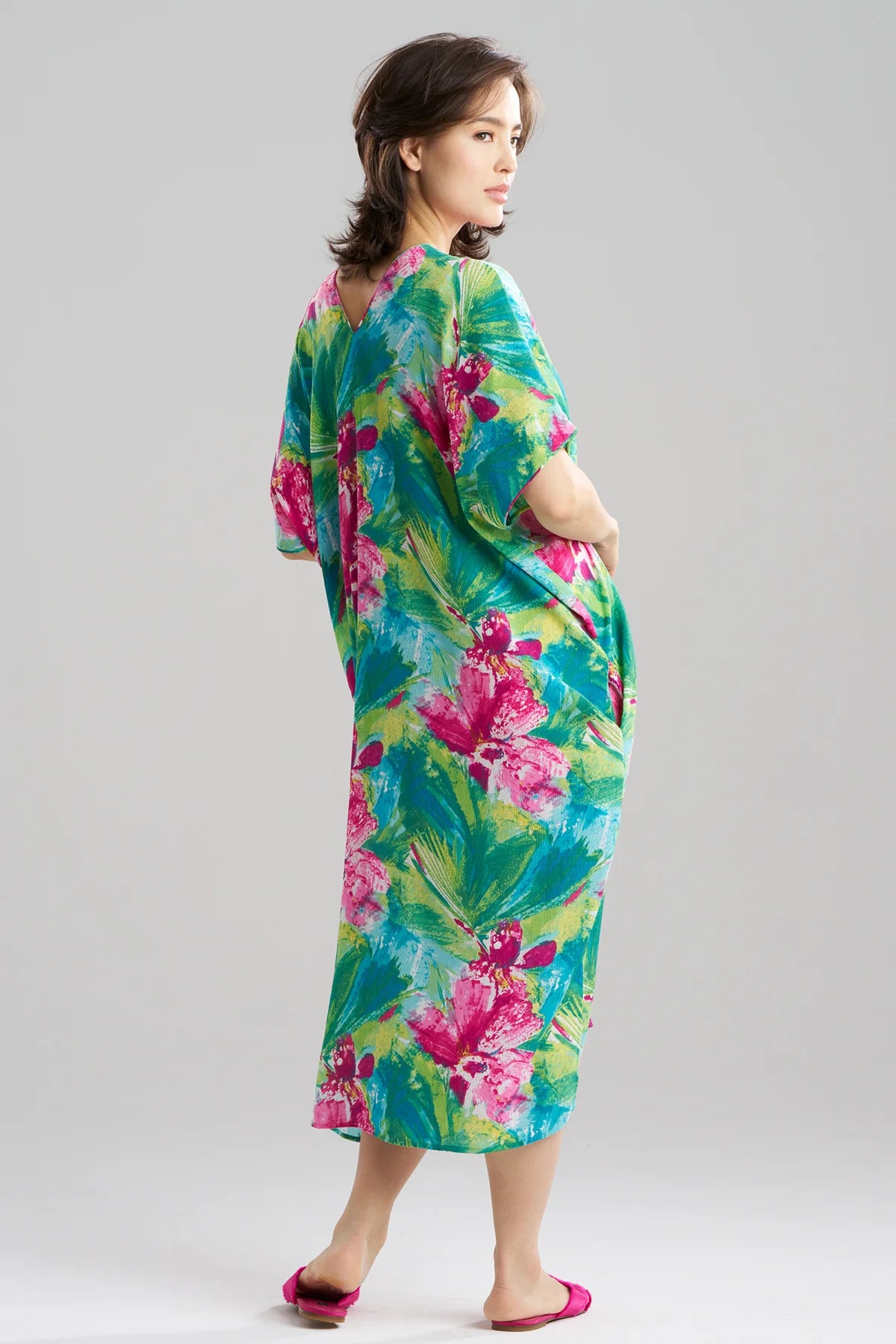 TROPIC CRINKLE CAFTAN