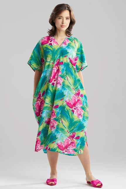 TROPIC CRINKLE CAFTAN