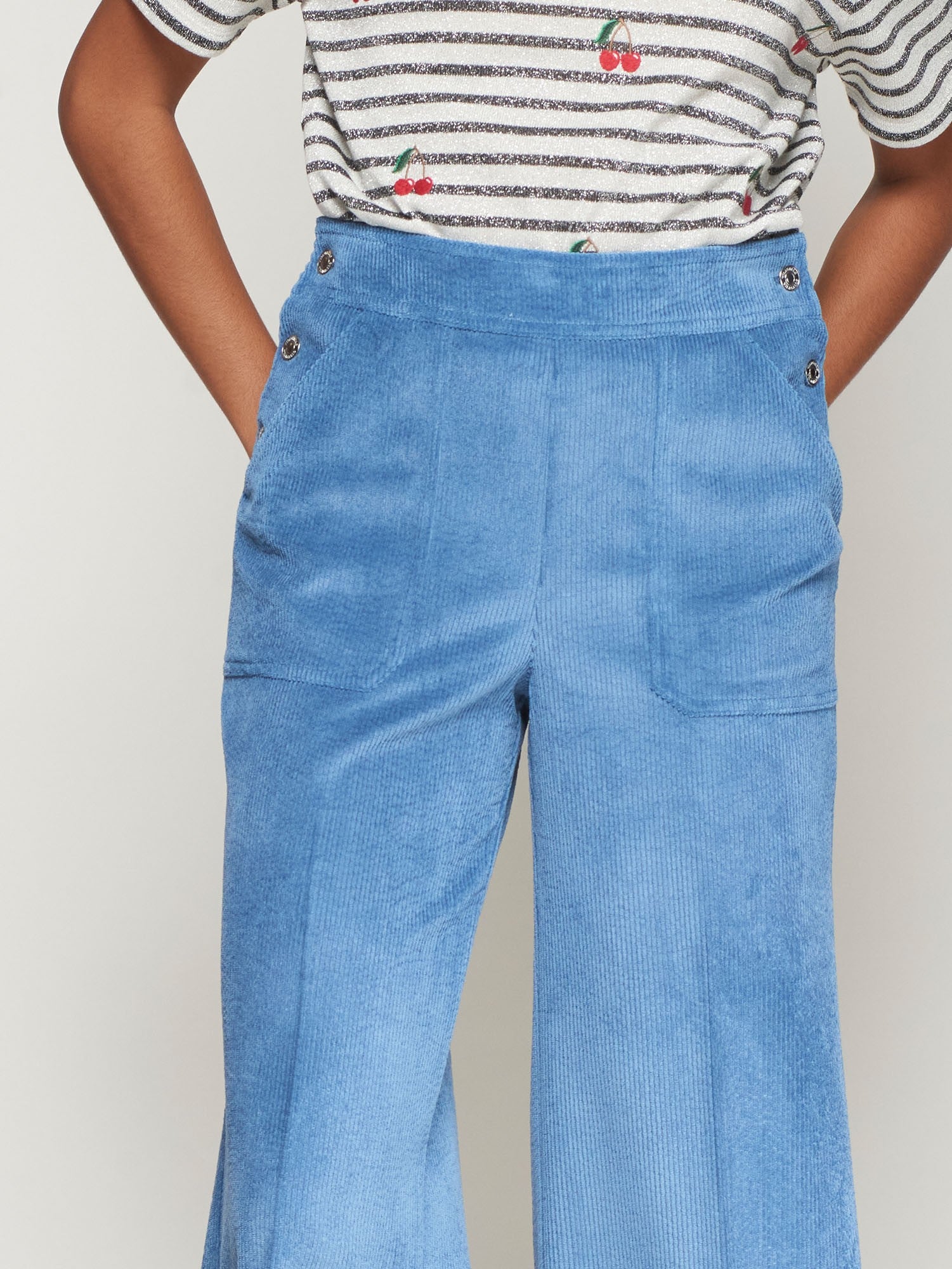 MURIEL PANT IN BLUE CORD