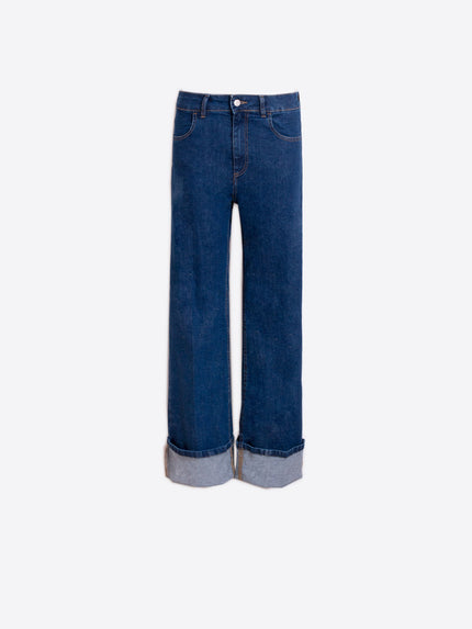 VICTORIA DENIM PANT WITH CUFF