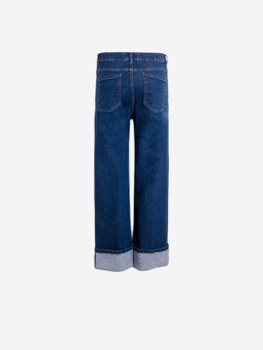 VICTORIA DENIM PANT WITH CUFF