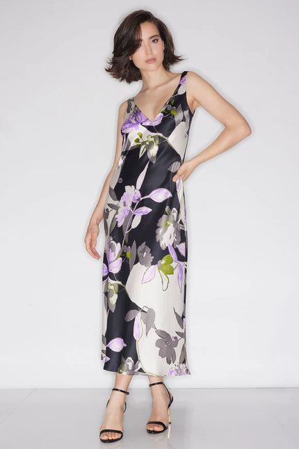 TSUBAKI SATIN TANK SLIP DRESS